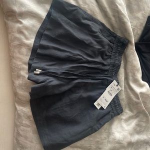 NWT Zara Grey Linen Shorts